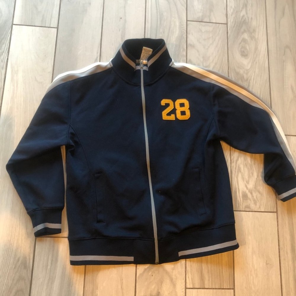 Old navy boys track zip up large